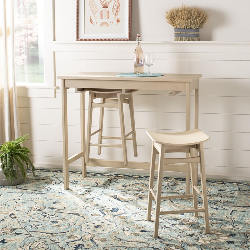 Donegal 3 Piece Dining Set Ebern Designs Color White Oak